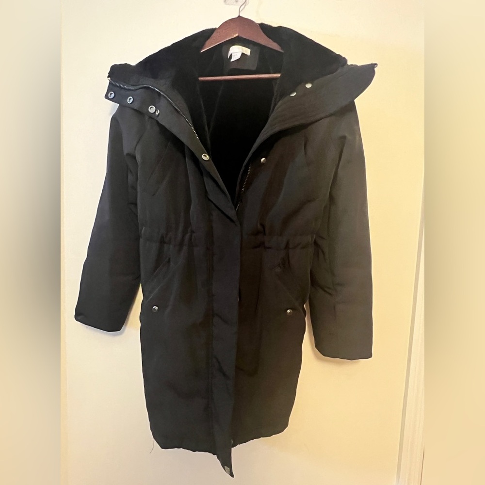 H&M Black Puffer Jacket with Hood